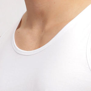 Camiseta sin mangas de algodón puro 100% para hombre, de punto transpirable, de manga corta, holgada, de gran tamaño, estilo informal con diseño de cuello sin mangas - Product Image 5