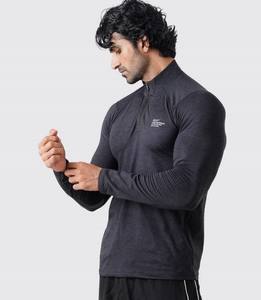 Media cremallera para hombre Regular Fit manga corta 100% algodón Wave Rashguard camisa de compresión para gimnasio BJJ MMA UFC transpirable de secado rápido - Product Image 4