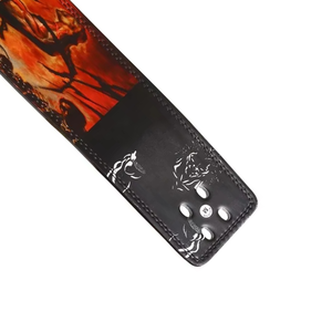 OEM y ODM tendencia personalizada 10mm 13mm PU sublimación Anime cinturón gimnasio levantamiento de pesas palanca hebilla cinturones de levantamiento de pesas - Product Image 4