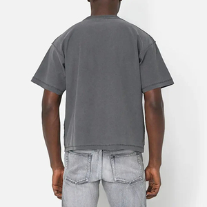 เสื้อยืดผู้ชายคุณภาพสูง ปี 2025 ผ้าฝ้าย/ใยไผ่ 100% นุ่ม แห้งเร็ว ระบายอากาศดี ทรงหลวม พิมพ์ลายดิจิทัลตามสั่ง - Product Image 2