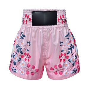 กางเกงชกมวย MMA ลายเรียบ สไตล์ไทย สำหรับฝึกซ้อม Grappling Bjj และชกมวย แบบลำลอง - Product Image 3