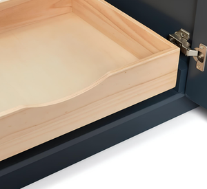 Meuble de salle de bain de style américain moderne, design Shaker bleu foncé, laque imperméable, armoire de rangement en bois, fabriqué au Vietnam - Product Image 5