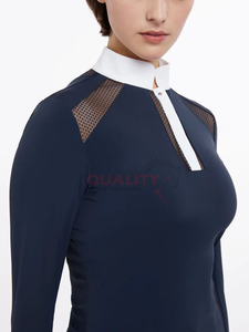 Camisas de espectáculo de equitación para mujer, elegantes, cómodas, ligeras, de rendimiento, para equitación al aire libre y eventos de competición - Product Image 3