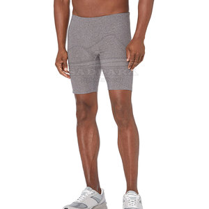 Pantalones cortos de compresión deportivos para gimnasio de alta calidad, cierre elástico de cintura media, patrón sólido, hecho en Pakistán, disponible para OEM - Product Image 1