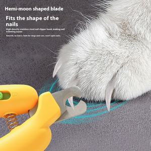 Pemangkas kuku kucing anjing mudah digunakan dengan pisau baja tahan karat tahan lama pemotong kuku kaki tajam dan berkelanjutan untuk menghindari garis darah - Product Image 4