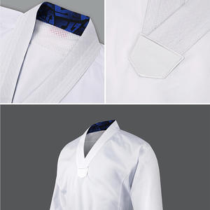 OEM Impression Personnalisée Léger à Séchage Rapide pour Hommes Taekwondo Dobok Logo Brodé Karaté Uniforme pour Compétition en Jiu-Jitsu Judo - Product Image 2