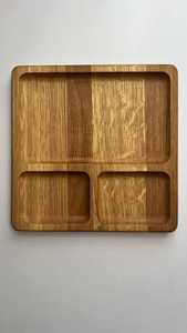 Ensemble d'assiettes en bois et de plateaux en bambou de qualité supérieure pour servir des plats avec un charme classe et intemporel d'Inde - Product Image 3