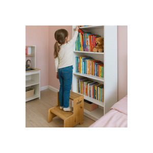 Marchepied en bois antidérapant pour enfants - Rehausseur de hauteur pour salle de bain et évier - Product Image 3