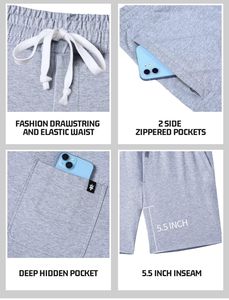 Shorts de Playa Unisex de Algodón Sólido, Ligeros, de Secado Rápido, Transpirables, Ecológicos, con Cintura Ajustable con Cordón - Product Image 3