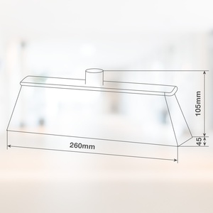 Spazzola in fibra grigia 260x45x105cm (GSC 402010017) - Product Image 2