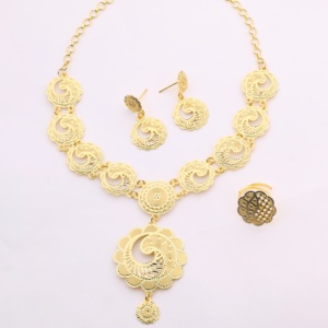 Chapado en oro y cobre latón Chapado en Oro estilo religioso collar diamante perla joyería de moda regalo mujeres fiesta boda temporada - Product Image 1