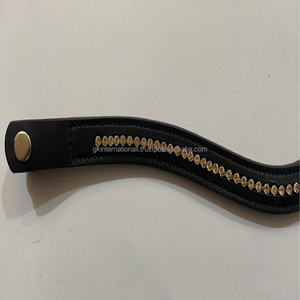 Venta al por mayor de Productos Ecuestres para caballos, cristales de cuero genuino, diamantes de imitación, cadena mega ostentosa, banda para cejas de caballo - Product Image 6