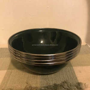 ชามบะหมี่ทำด้วยมือทำด้วยมือทำจากทองเหลืองบริสุทธิ์พร้อมขัดเงาสีทองเหมาะสำหรับการนำเสนออาหารในครัวที่มีสไตล์ในอินเดีย - Product Image 4