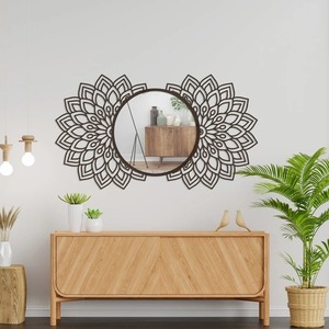 Espejo de Pared Decorativo de Lujo Estilo Moderno al por Mayor Diseños Redondos Irregulares de Tamaño Completo para Salas de Estar Baños Decoración del Hogar a Bajo Precio - Product Image 5
