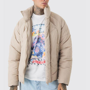 Chaqueta de Invierno para Hombre, Chaqueta de Lona con Relleno, Grosor Estándar, Abrigo de Invierno Cálido, Chaqueta de Burbujas, Venta al por Mayor, OEM, Transpirable, Precio Económico - Product Image 3