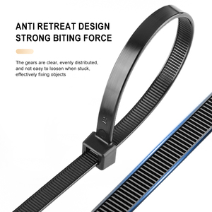 100個パック強力セルフロックヘビーデューティプラスチック製ジップタイラップ決して壊れないナイロン製ケーブルネクタイ - Product Image 5