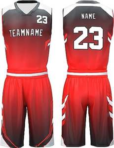 Último Diseño en Camisetas de Baloncesto Sublimadas al por Mayor, Uniformes de Baloncesto Reversibles Personalizados para Adultos, 100% Poliéster - Product Image 3