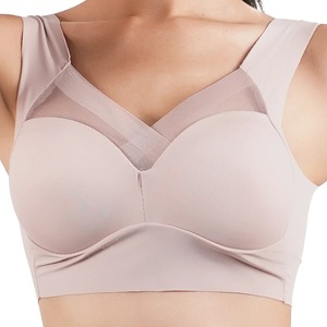 Soutiens-gorge pour femmes de grande taille sans anneau en acier Push Up Bralettes sous-vêtements confortables et réglables femme Sexy mince moule brassière Lingerie - Product Image 4