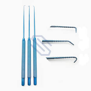 Crochet vasculaire de Micro-charpentier en titane avec pointe coudée, outil de chirurgie oculaire ophtalmique CE - Product Image 1