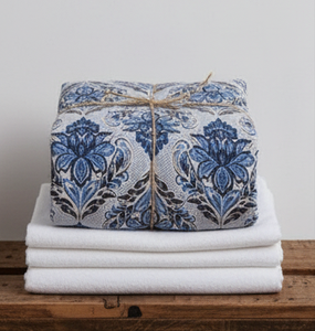 Drap de lit King Size en coton 100% premium 93x108 Tissu non tissé doux résistant aux plis absorbant l'humidité Rayures ethniques Bloc - Product Image 3