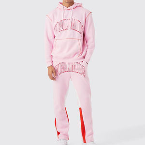 <b>Men's</b> Plus Size 2-Piece Winter Breathable Fitness Tracksuit Set New Design Printed Outdoor Sports <b>Clothing</b> Hoodie - Product Image 1