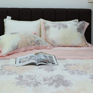 Luxueux sophistiqué de style américain moderne et écologique pour Tencel 600s Drap-housse 4 pièces Ensemble de literie doux et frais Ménage - Product Image 1