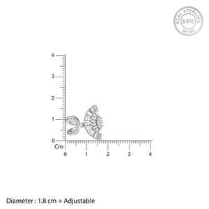 Bague en argent paon héritage rétro à la mode incrustation plaquée or ouverture réglable diamant taille princesse pour les enfants - Product Image 2