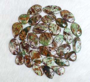 พลอยคาโบชองชุบโครเมี่ยมธรรมชาติขัดเงาสูงทรงหลวมจำนวนมากสำหรับทำจี้เงินทำมือ - Product Image 1