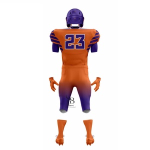 ชุดเครื่องแบบอเมริกันฟุตบอลแขนสั้นสำหรับผู้ชายระบายอากาศได้ดีสินค้ามาใหม่ - Product Image 4