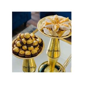 Servidor de Chocolates Color Dorado de Aluminio con Juego de Dos Servidores de Aperitivos de la Más Alta Calidad a un Precio Razonable - Product Image 1