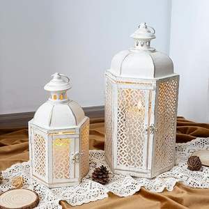 Lanternes roses faites à la main pour la décoration de la maison Bougeoir réutilisable Décor de fête de jardin élégant Fabricant en gros Fournisseur - Product Image 6