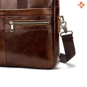 Sacs pour ordinateur portable en cuir de couleur unie de taille personnalisée pour hommes best-seller sacs pour ordinateur portable en cuir pour hommes à la mode nouveau design - Product Image 3