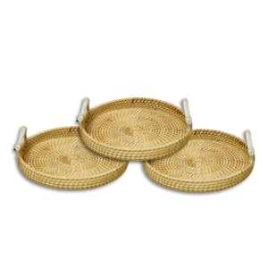 สินค้ายอดนิยมการผสมผสานที่ลงตัวระหว่างศิลปะและการใช้งาน: ถาดหวายจากเวียดนามที่มีคุณภาพสูง - Product Image 1