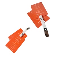 Porte-badge Bestom à 2 trous ouverts, petite boucle pour porte-badge d'identification, accessoires pour cartes de visite et badges pour le bureau et les infirmières