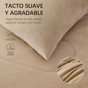 Set Copripiumino Invernale Sherpa Sedalina, Imbottitura in Fibra di Poliestere, Morbido e Caldo, Include 2 Federe - Product Image 4