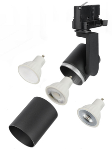 Faretto tecnico nero per illuminazione su binario GU10 (Spectrum SLIP003007) - Product Image 2