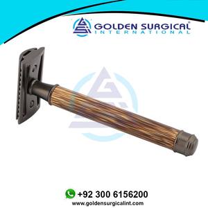 Maquinilla de Afeitar Profesional de Doble Filo con Mango de Madera, Maquinilla de Afeitar Clásica de Seguridad para Hombre y Mujer, Bikini, Venta al por Mayor en Pequeños Lotes - Product Image 4