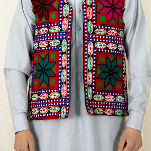 2026 nouveauté hommes Style afghan gilet gilet sur mesure avec plusieurs poches pour vêtements d'extérieur d'hiver pour les mariages - Product Image 4