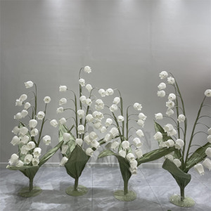 Lirio de los Valles <span class=keywords><strong>Gigante</strong></span> Realista Hecho a Mano de Papel para Decoración de Fondo de Boda, Escenario de Eventos, Fiesta, Escaparate - Product Image 4
