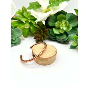 Shirley Collection Elegant <b>Copper</b> Plumber Fashion Cuff Bracelet - Product Image 2