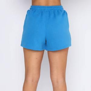 Pantalones cortos de mujer con logotipo personalizado Fitness Gym con cordón de lana pantalones cortos de algodón para mujeres pantalones cortos casuales de alta calidad para niñas - Product Image 4