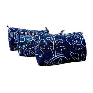 กระเป๋าเครื่องสำอางผ้าฝ้ายเป็นมิตรกับสิ่งแวดล้อม พร้อมพู่ห้อย ปิดด้วยซิป ดีไซน์ทันสมัย ใช้ซ้ำได้ ทนทาน น้ำหนักเบา นุ่ม - Product Image 3