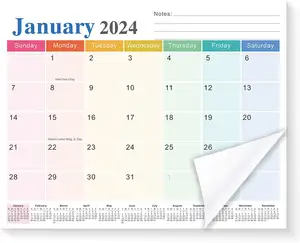 2024 Kalender Aangepaste Maandelijkse Dagelijkse Magnetische Kalender Set Voor Koelkast Magnetische Koelkast Kalender