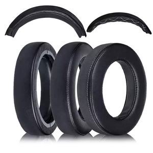 Coussinets d'oreille en cuir protéiné de remplacement compatibles avec le casque de jeu Corsair HS75 XB HS70 <span class=keywords><strong>Pro</strong></span> HS60 <span class=keywords><strong>Pro</strong></span> <span class=keywords><strong>HS50</strong></span> Casque antibruit - Product Image 1