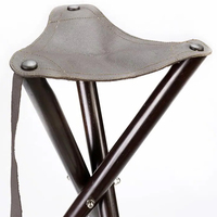 Nouveauté Tabouret pliable en toile portable respectueux de la peau Siège de camping en plein air Chaise triangulaire en hêtre à vendre