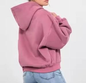 New Arrival Premium Quality Winter Women's Cotton/<b>Polyester</b> <b>Hoodies</b> Breathable Casual Wear Lined Hood Short Length Custom Logo - Product Image 4