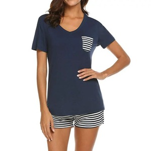 Meilleurs vêtements d'été design personnalisé femmes chemise de gym et court multi couleurs 100% coton prix bon marché à la mode top vente ensemble de shorts - Product Image 4