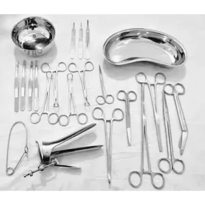 Kit de Instrumentos Quirúrgicos de 22 Piezas, Manual, Reutilizable, Autoclavable, de Acero Inoxidable Clase II, para Cirugía General, con Certificación CE - Product Image 4