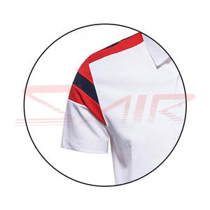 เสื้อโปโลผ้าใยไผ่สำหรับผู้ชายเสื้อโปโลผ้าคอตตอนบล็อกสีเรียบง่ายออกแบบได้ตามต้องการ - Product Image 3