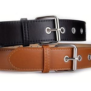 Cinturón de Cuero Genuino de Vaca de Primera Calidad para Hombre, Estilo Clásico Informal, Longitud Ajustable, Hebilla de Acero, Ecológico y Resistente - Product Image 5